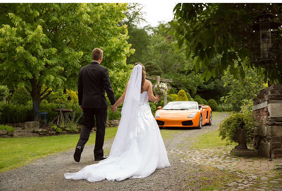 Luxury wedding sport car.
