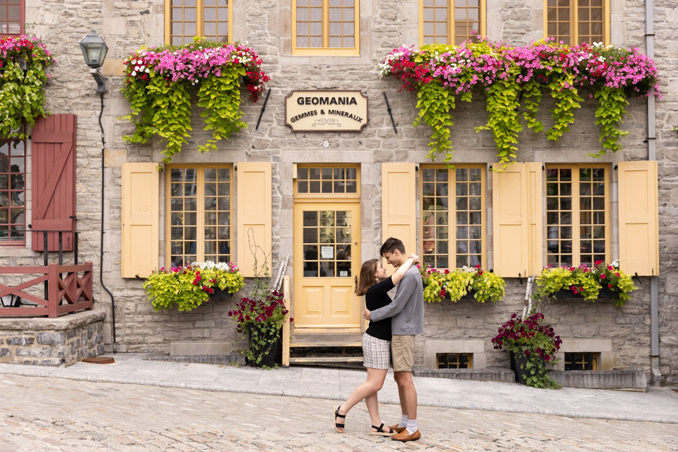 Young couple in Old Quebec.